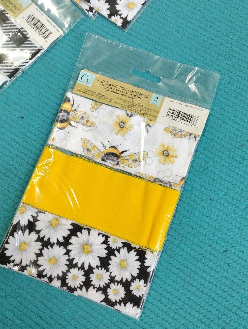 Lot Of 10 Cotton Craft Fabric Strips Pack - 3 pc